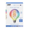 Feit Electric G30 E26 (Medium) LED Smart Bulb Color Changing 60 W G3060/RGBWFILAG